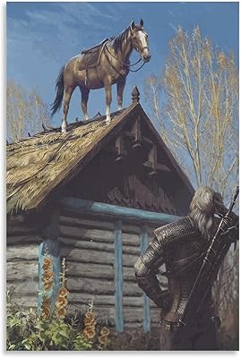 Affiche murale sur toile cinewellong the witcher 3 wild hunt pour la décoration