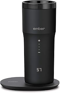 Nouvelle tasse intelligente à contrôle de température ember 2, 355 ml, noire, autonomie