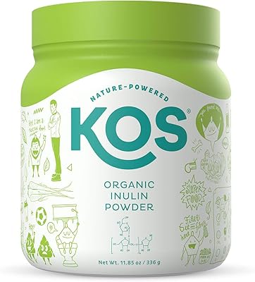 Poudre d'inuline biologique kos de soutien gastro-intestinal prébiotique (agave)