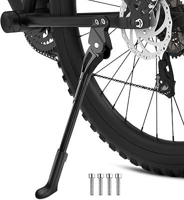 Béquille de vélo réglable, béquille latérale arrière en alliage d'aluminium pour vélo