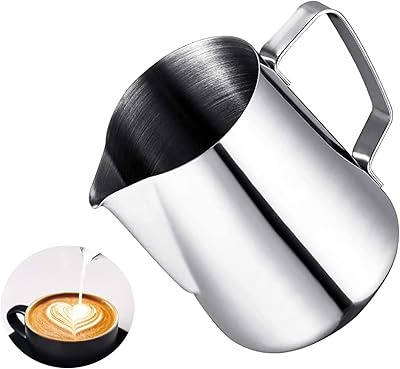Pichet mousseur à lait en acier inoxydable 304 pour préparer expresso, lait, latte