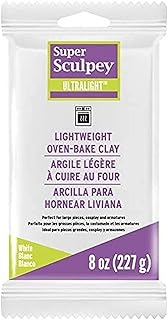 Argile ultra légère super sculpey 8 oz (227 g) lw2001 blanche