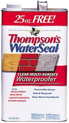 Scellant imperméabilisant thompsons 24111, 3,8 l, transparent, faible teneur en cov pour l'extérieur