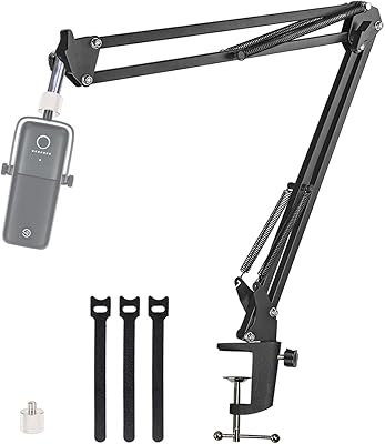 Bras de microphone algato wave 3 support de bureau réglable compatible avec le