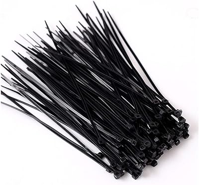 100 attaches de verrouillage de câble en nylon et plastique de 8 pouces