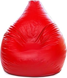 Pouf poire en plastique pvc avec remplissage déco à persiennes, 90 * 80