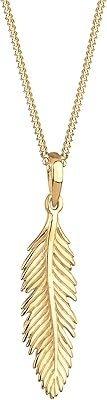 Collier pour femme en argent sterling 925 avec pendentif fleur de lys plaqué