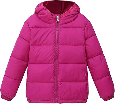 Veste d'hiver chaude pour jeunes garçons et filles manteaux d'extérieur unis avec capuche