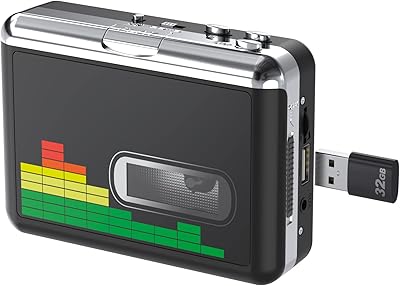 Lecteur de cassette usb convertisseur de bande en mp3, walkman portable convertisseur
