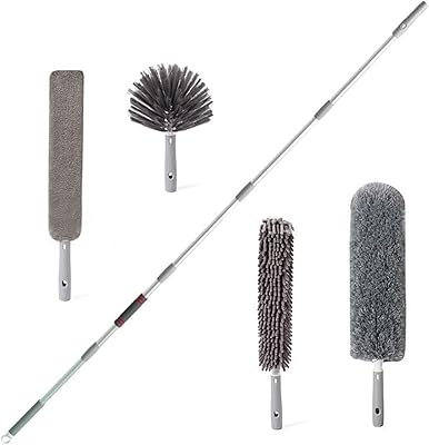 4 pièces plumeau extensible 30 à 100 pouces plumeau réutilisable pliable. kit