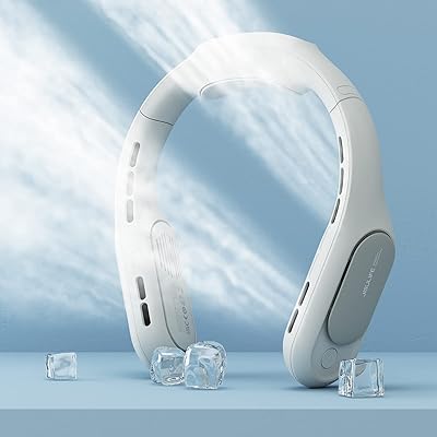 Jisulfe ventilateur de cou portable, technologie brevetée, ventilateur personnel pour le cou, ventilateur