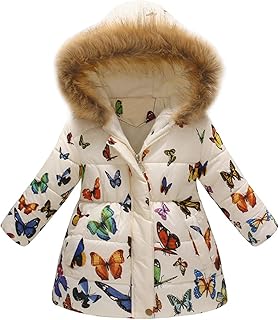 Manteau chaud coupe-vent pour enfants, veste d'extérieur à capuche pour petites filles, manteau