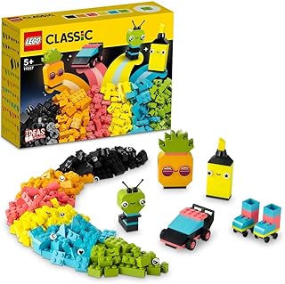 Lego classic 11027 ensemble de jeu créatif néon amusant (333 pièces)