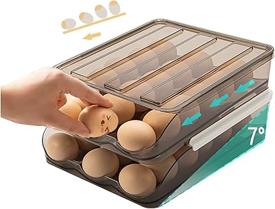 Plateau à œufs rotatif automatique afaaq pour organisateur de réfrigérateur 36