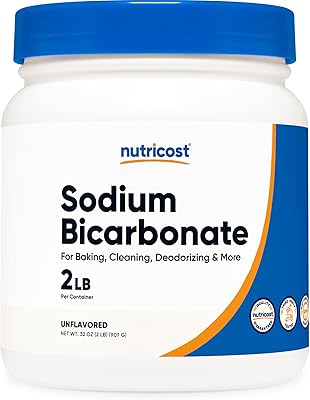 Bicarbonate de sodium nutricost (2 lb) - 600 mg par portion, sans ogm
