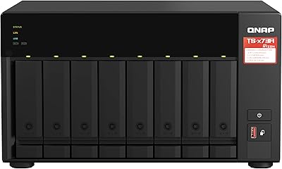 Nas qnab ts-873a-8g 8 ports, amd ryzen v1000 series v1500b 4c/8t 2,2 ghz