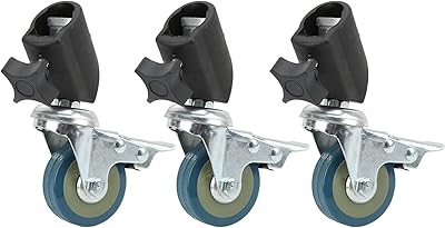 Roues pivotantes de studio, 3 roues verrouillables, roues pivotantes polyvalentes durables de haute