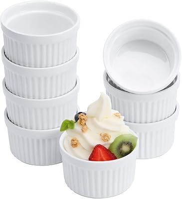 Ensemble de ramequins en porcelaine de 4 oz, bols à soufflé allant au