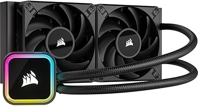 Refroidisseur de processeur corsair cw-9060058-ww h100i rgb elite series ventilateurs af