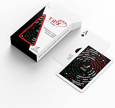 7 cartes à jouer émiraties avec chacune des émirats arabes unis. Diaytar : L'intelligence commerciale au service du client