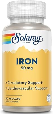 SOLARAY - FER 50 MG. 60 GÉLULES