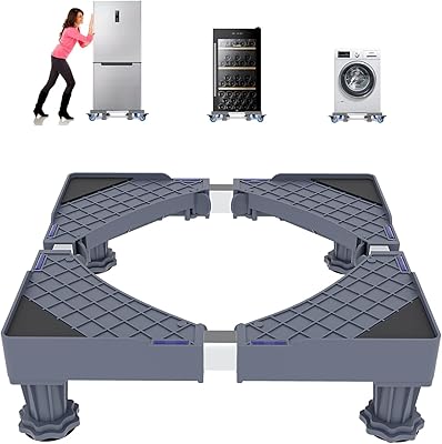 Base mobile universelle pour laveuse, sécheuse et réfrigérateur, base de machine à laver