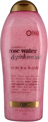 Nettoyant pour le corps à l'eau de rose et au sel de mer