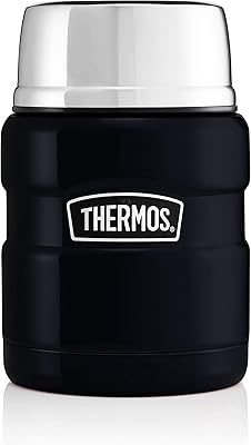 Flacon de conservation des aliments en acier inoxydable thermos tail king, bleu marine