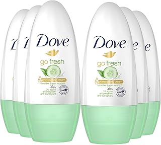 Déodorant anti-transpirant dove go fresh concombre 50 ml - paquet de 6