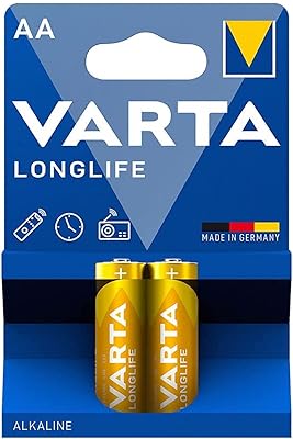 Varta 4106 – pack de 2 piles alcalines aa, jaune