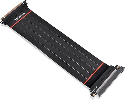 Thermaltake ac-058-co1otn-c1 câble d'extension flexible haute vitesse 300 mm de tt premium pci-e