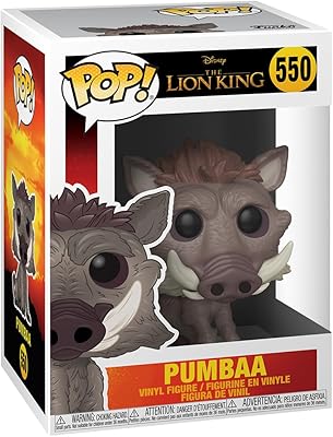 Funko pop disney : le roi lion : figurine pumbaa, figurine 38545, multicolore