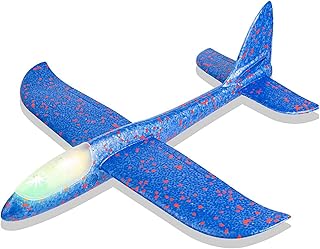 Avion léger à led alissamin, grand avion en mousse de 17,5 pouces, planeur