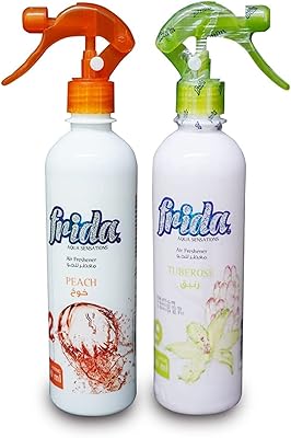 Désodorisant frida 460 ml (offre combo) pack de 2 (pêche + topper)