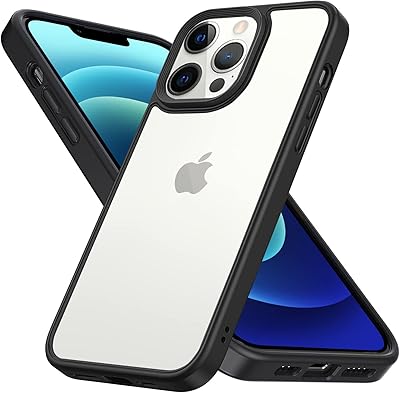 Infosun coque de protection slim givrée pour iphone 12 pro max transparent mat