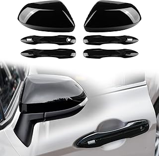 Couvercle de protection de rétroviseur de voiture cki de couleur noir brillant