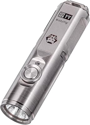 Roviphone aurora a4x titanium led rechargeable 650 lumens edc mini lampe de poche