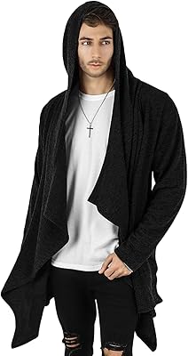 Cardigan à capuche à manches longues avec design léger ouvert sur le devant