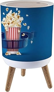 Petite poubelle avec couvercle popcorn pour cinéma et film sur fond. Vos marques préférées à prix réduits sur Diaytar