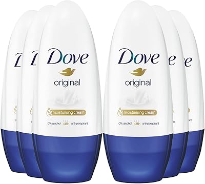 6 x déodorant antisudorifique roll-on dove original, sans alcool, 48 heures, 50 ml. Diaytar : Là où commence votre expérience shopping idéale