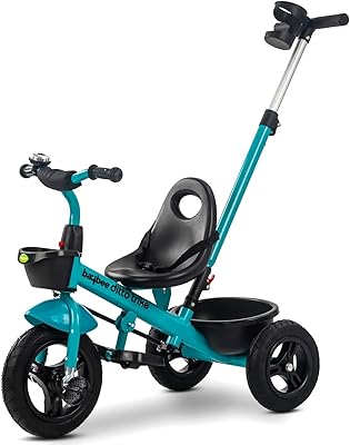 Baybee tricycle pour bébé pour enfants 2 en 1 convertible avec poignée