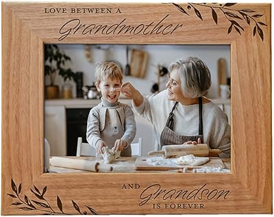 Cadre photo en bois naturel gravé rice chest market pour cadre photo horizontal