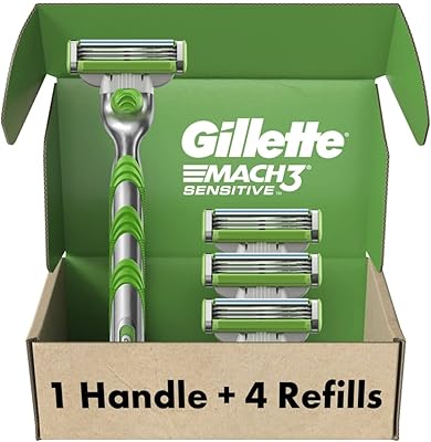 Lames de rasoir gillette pour hommes mach 3 sensitive 1 lame