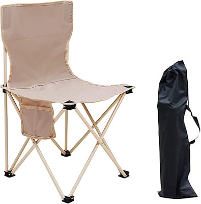 Chaise de camping pliante ggerou avec sac de rangement portable chaise ultralégère