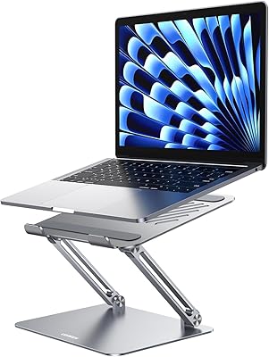 Support ergonomique pour ordinateur portable ugreen en aluminium, hauteur réglable multi-angles, support pliable