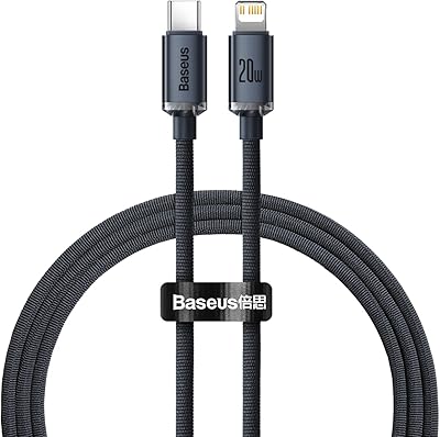 Câble de données de charge rapide basius crystal shine série type-c vers iphone