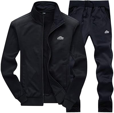 Survêtement chaud entièrement zippé pour homme pour la course à pied