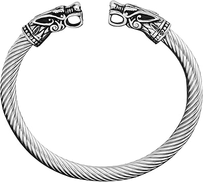 Bracelet dragon viking à double tête bracelet torsadé de la mythologie. Diaytar : Où vos envies rencontrent votre budget