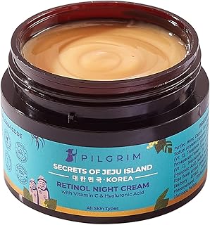 Crème de nuit anti-âge au rétinol coréen pilgrim avec acide hyaluronique et vitamine
