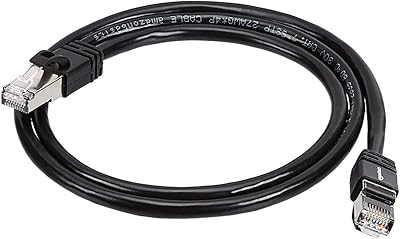 Câble internet gigabit ethernet haut débit amazonbasics rj45 cat 7, 10 gbit/s, 600